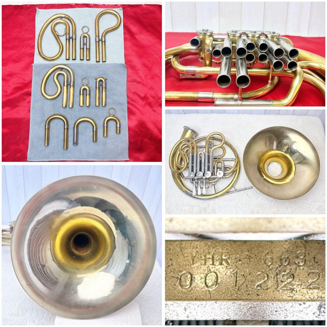 YAMAHA ヤマハ YHR-663 フルダブルホルン マウスピース付き