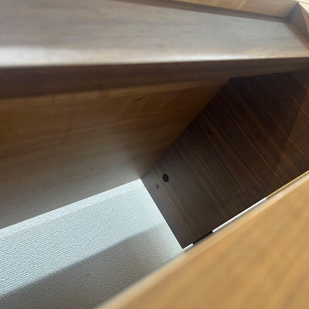 ウォールナット テレビ台 AVボード L字 伸縮 コーナー