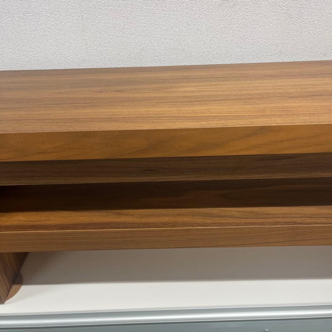 ウォールナット テレビ台 AVボード L字 伸縮 コーナー