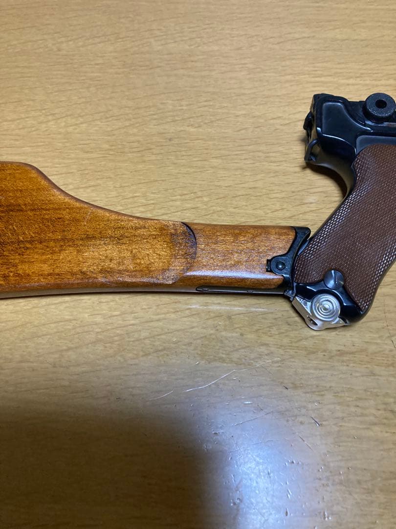 タナカワークス製ルガー P08ブローバック　ルガーP08用の木製ストックセット