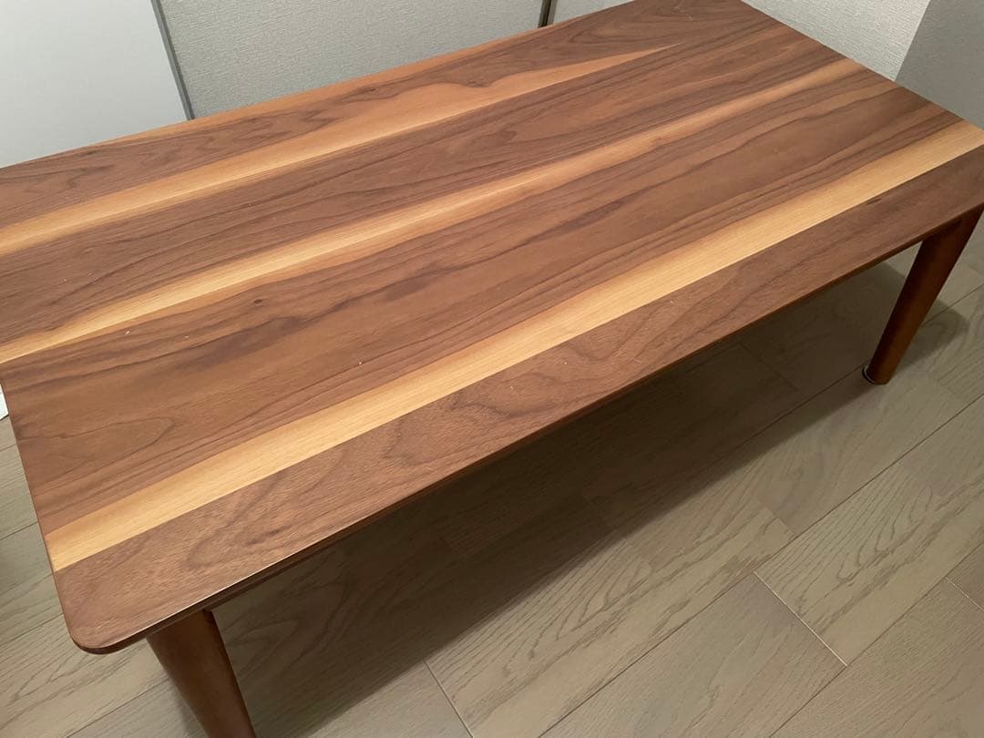 ローテーブル　おしゃれ　木目調　こたつ付き　足ガード付き　取り扱い説明書付き