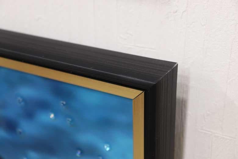 アートフレーム 黒猫 絵画 クリスタルピクチャー アートパネル