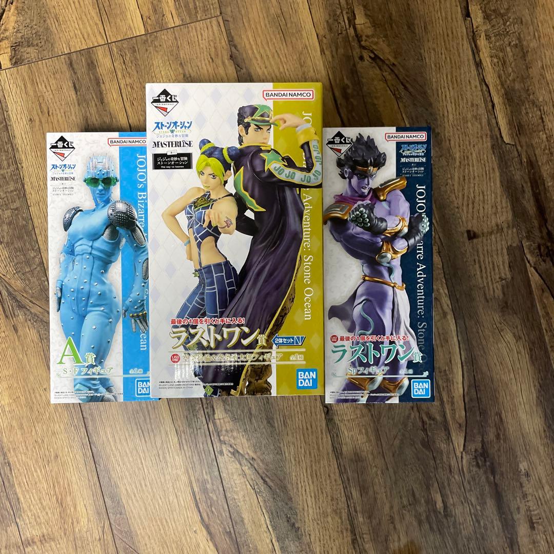 ジョジョフィギュア　三体セット　空条徐倫　承太郎　スタンドフィギュア