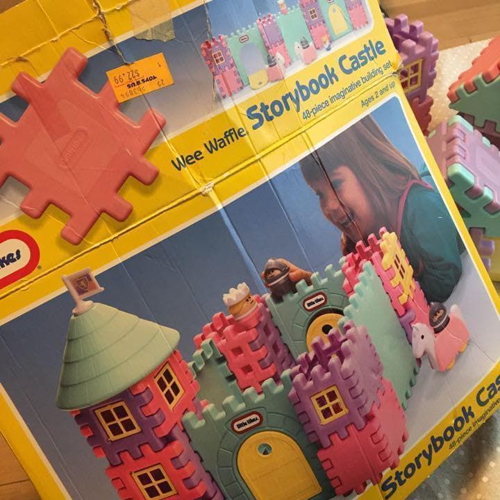 リトルタイクス　トドルドッツ　お城　パステル　ワッフルブロック