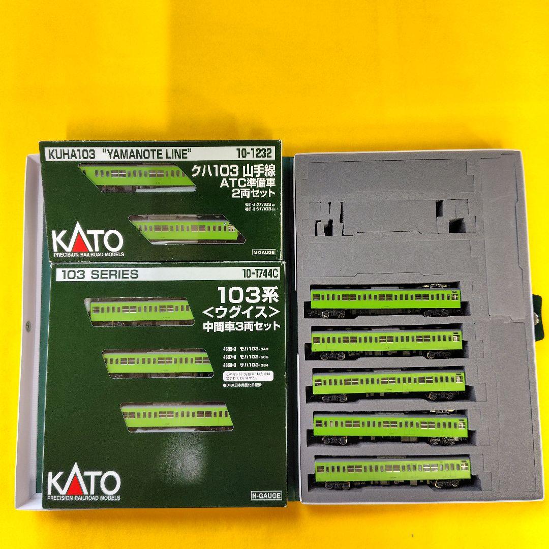 ＫＡＴＯ―103系近郊型電車103系（ うぐいす 色)十両