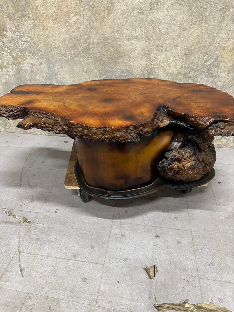 天然木 瘤 コブ 一枚板テーブル アンティーク ヴィンテージ インテリア