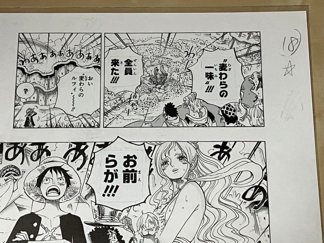 ワンピース　複製原稿　未開封　仲間がいるよう　お前らが勝手に決めろ！激レア ！