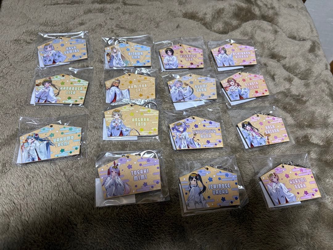 ぶいすぽ神田明神絵馬風キーホルダー 15種類セット