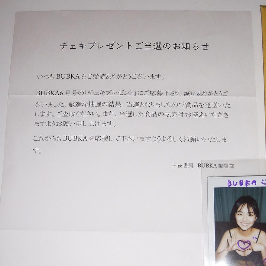 豊田ルナ 直筆サイン入りチェキ