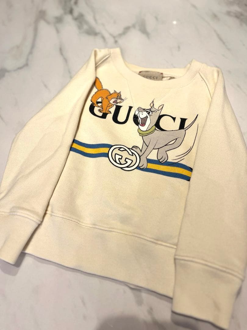 【希少】【美品】GUCCI グッチ　薄手トレーナー　ロンT トップス　キッズ