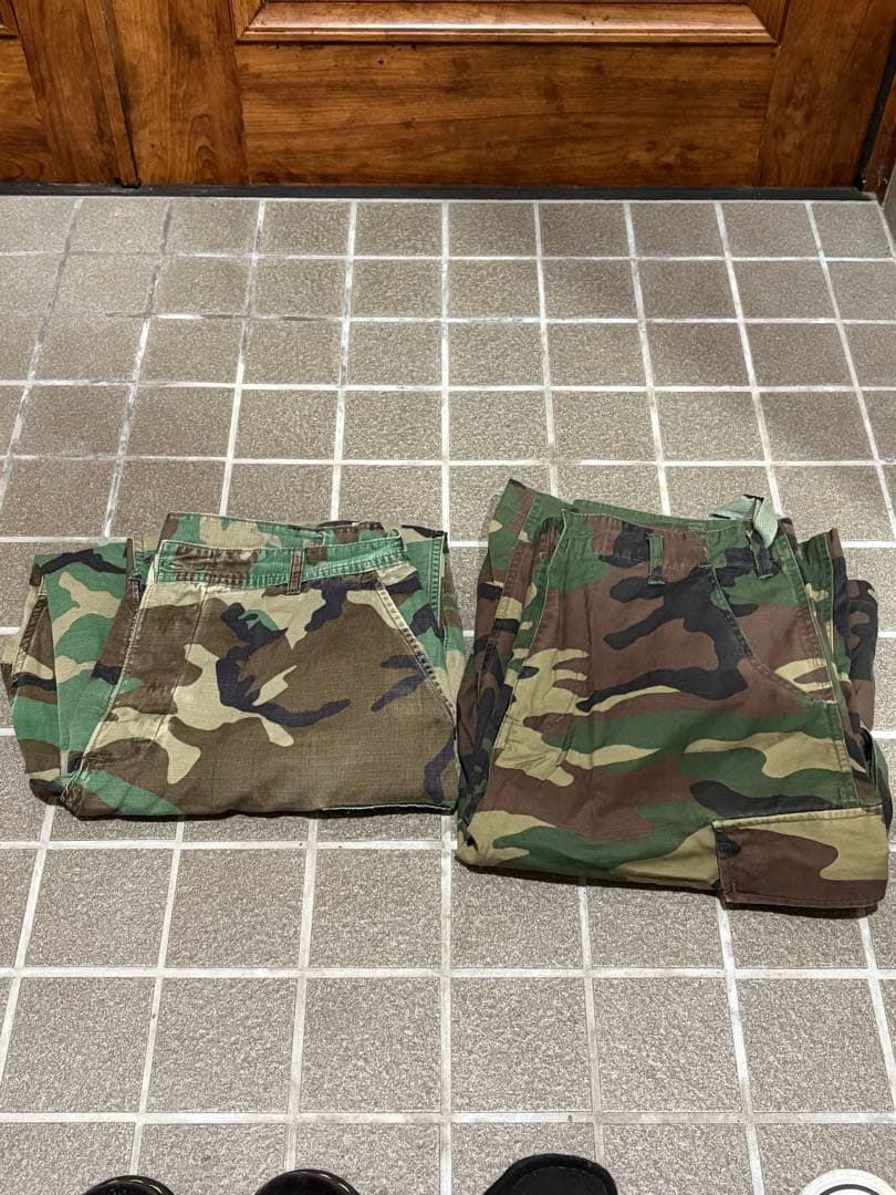 迷彩 カーゴパンツ 2本セット US ARMY 80〜90s ばら売り可能