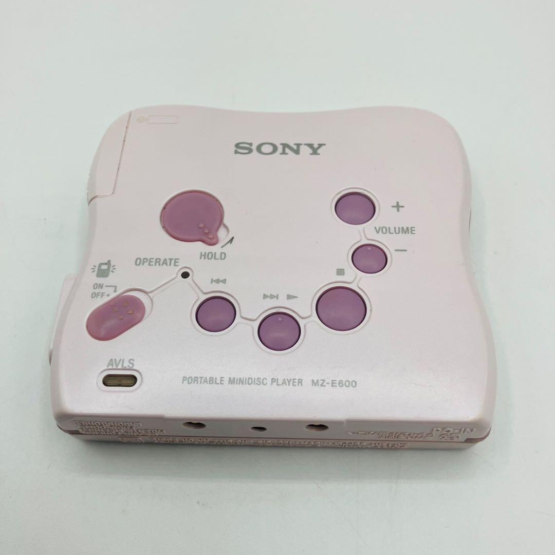 【動作品】美品SONY MD WALKMAN MZ-E600 ピンク