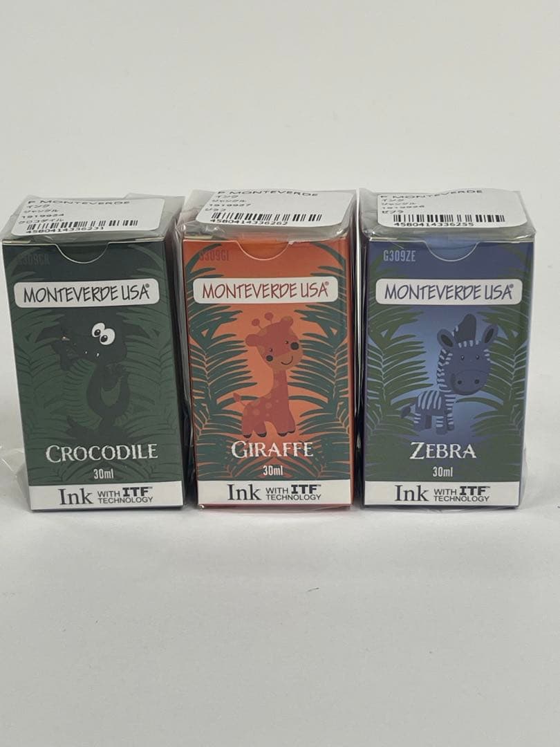 筆記具⑥ モンテベルデ 「ジャングル」コレクション 30ml 10色セット