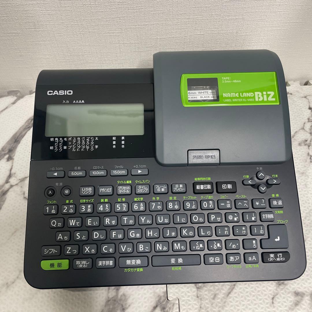 カシオ　ネームランド ラベルライター　Biz KL-V460 箱　説明書あり