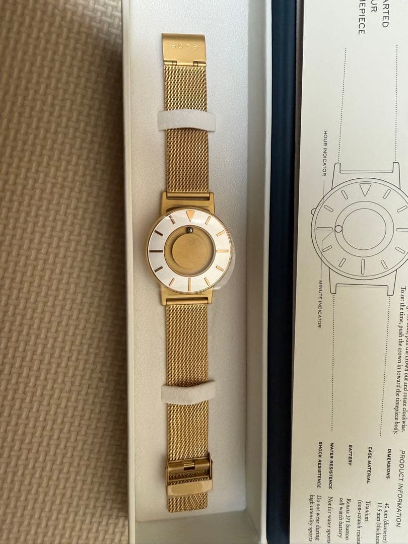 BRADLEY ゴールドメッシュ腕時計