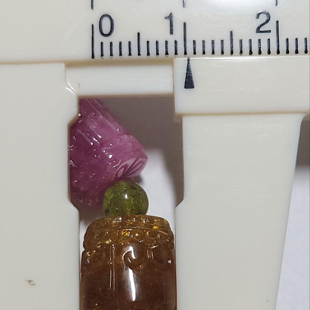 ★(アルハンブラ！)マルチカラートルマリン マニ車型ビーズ ブレス(SA)