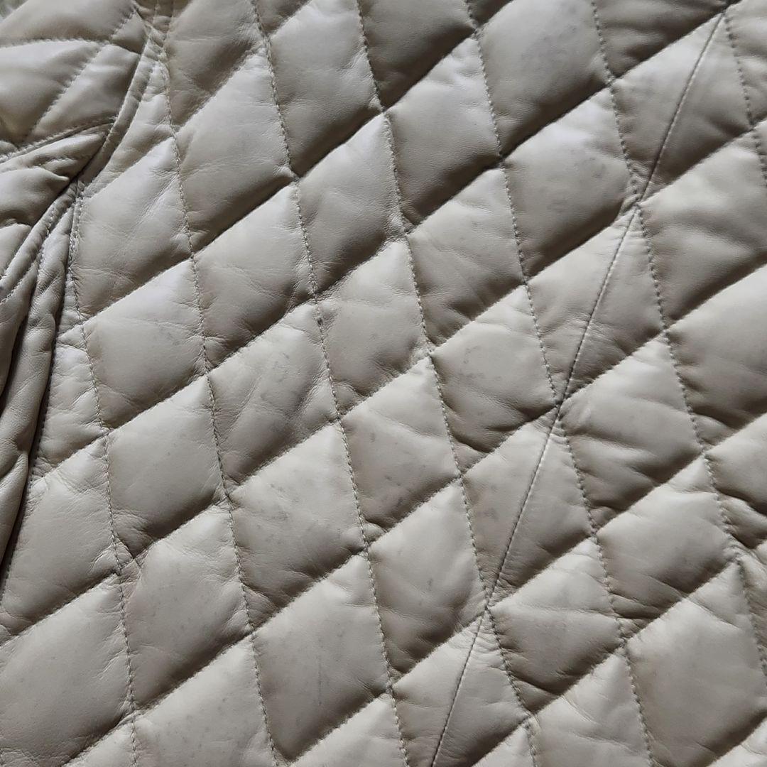 入手困難✨WIND ARMOR ライダースジャケット 革 ダウン キルティング