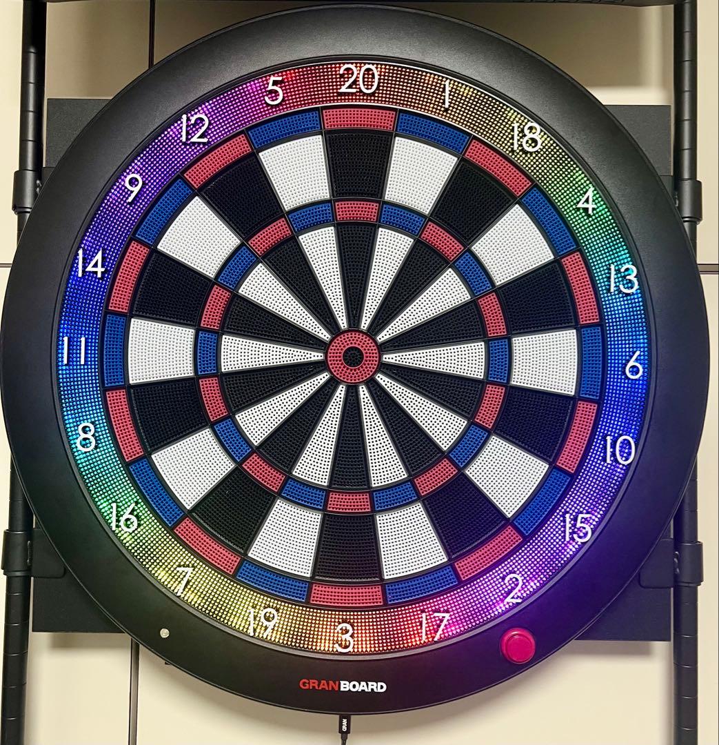 【お得セット】GRAN BOARD3s　グランボード3S　ブルー　ダーツ矢付き