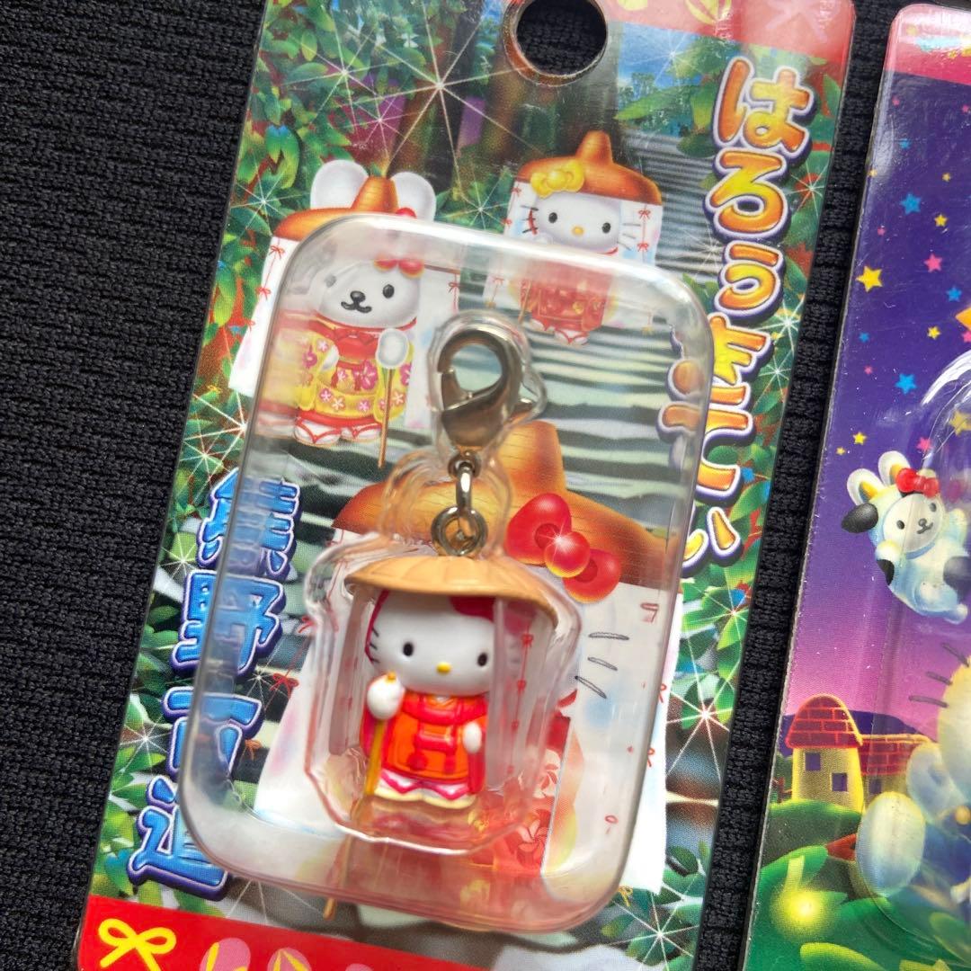 ご当地キティ マスコットチャーム根付けねつけ平成レトロ限定福井名古屋熊野古道牧場