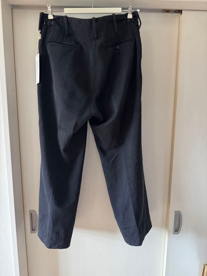 25SSサイズ3 maatee&sons chino trouser ドゥルン黒