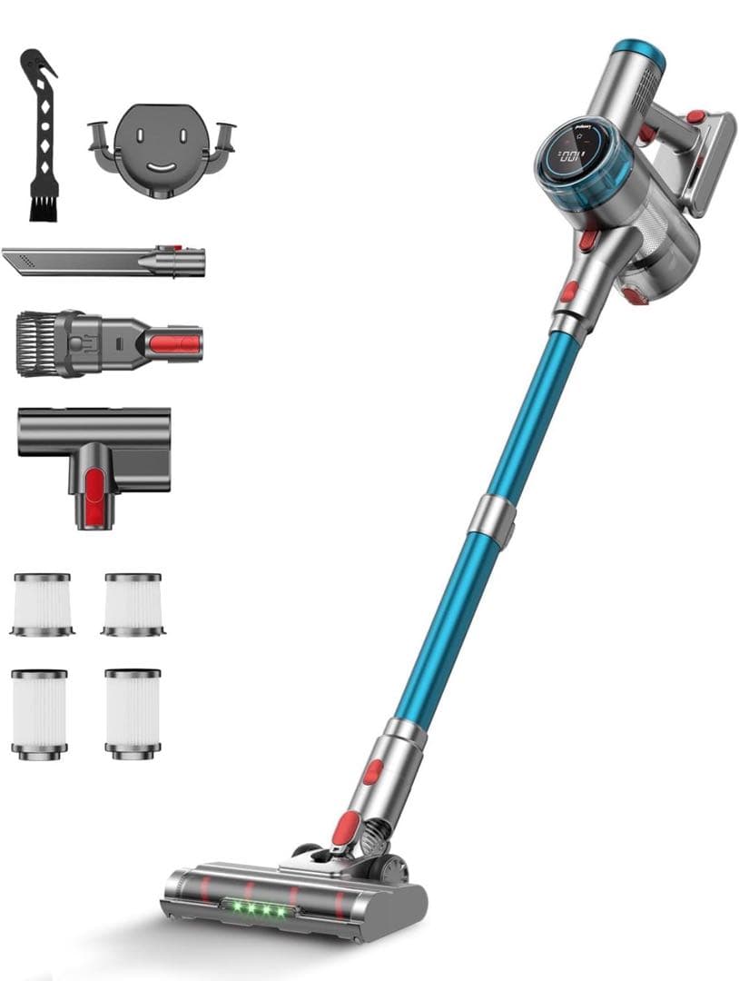 コードレス掃除機 軽量 サイクロン 伸縮チューブ 650W 3段吸引力