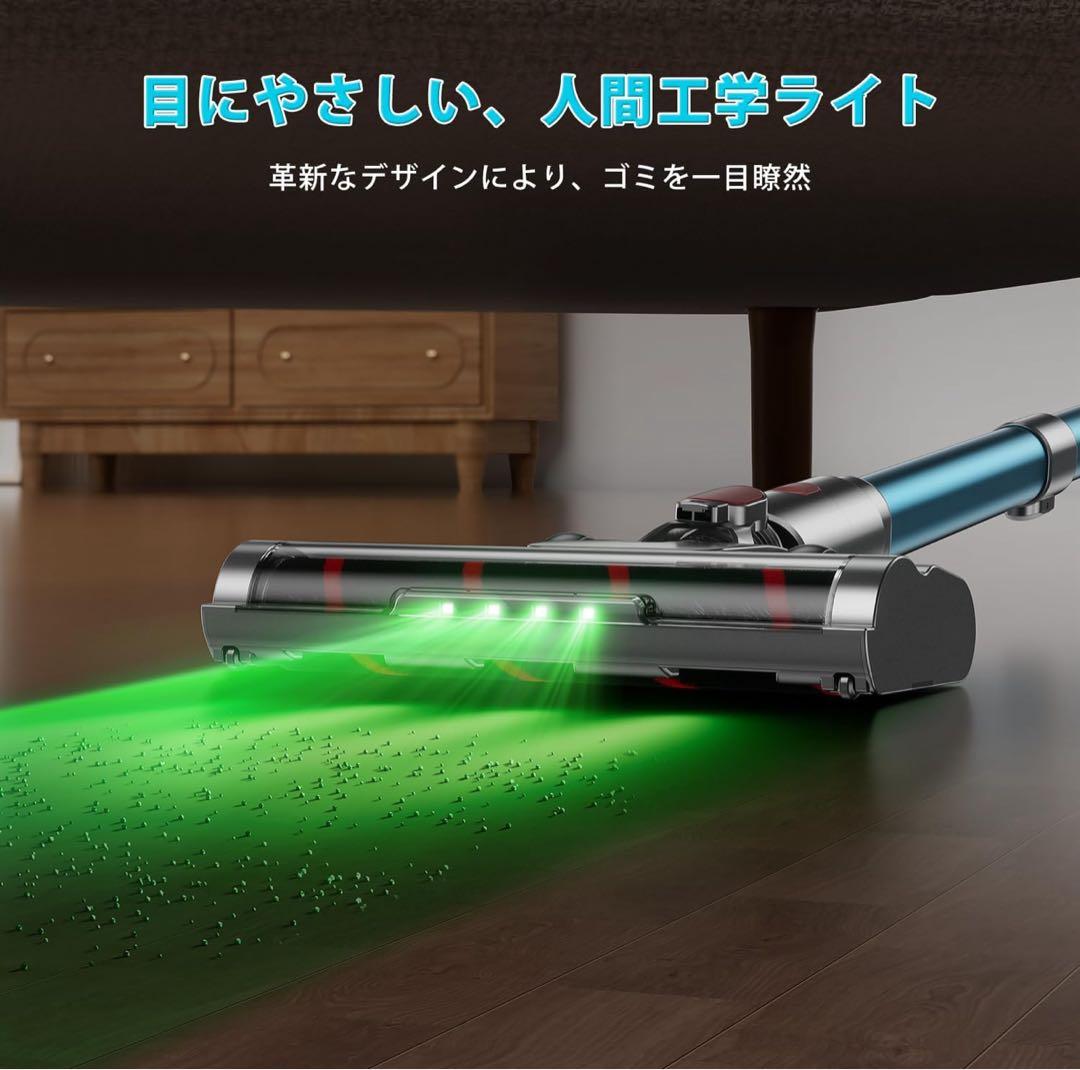 コードレス掃除機 軽量 サイクロン 伸縮チューブ 650W 3段吸引力