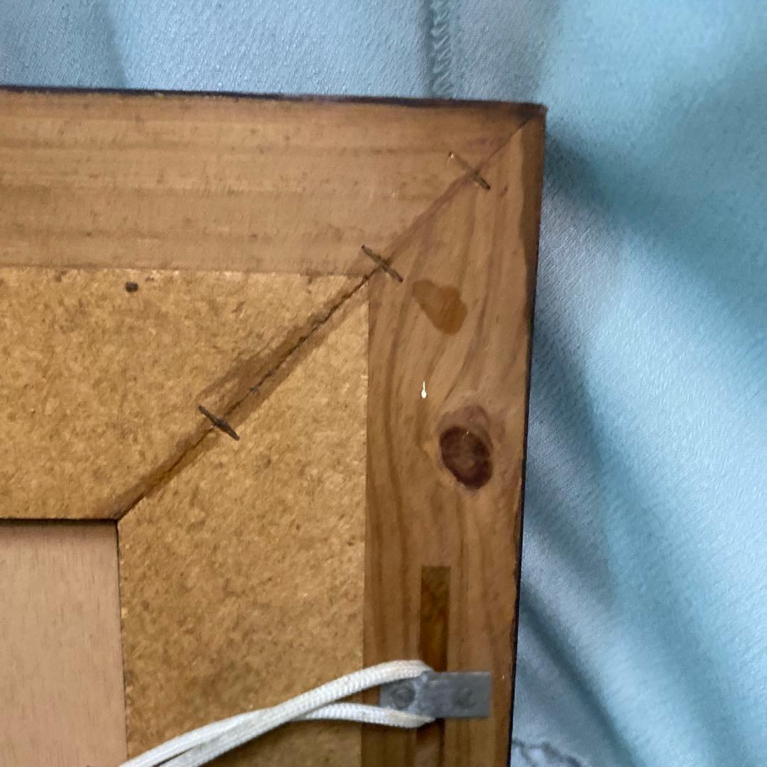 N スペイン製　アンティーク　壁掛けミラー　鏡　タイル張り　送料込み