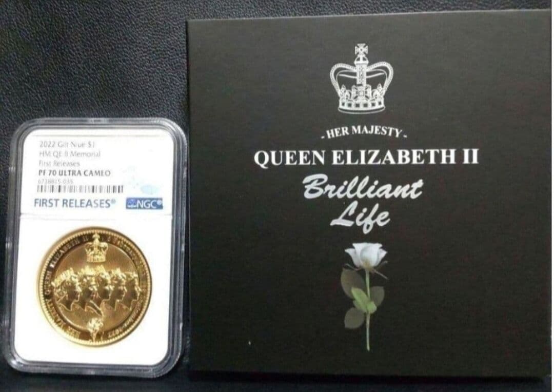 【最高鑑定】2022年版 エリザベス2世追悼記念 NGC PF70UC 純銅