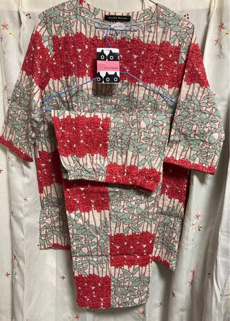 マタノアツコ　ルームウェア　上下　パジャマ　8分丈 ズボン　M ワコール