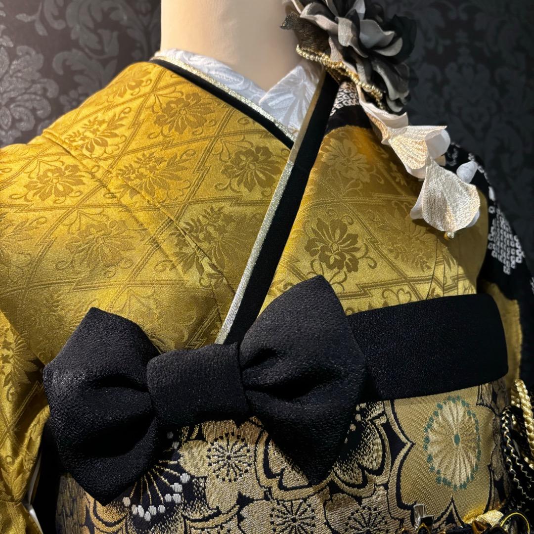 美品　地紋　熨斗　手絞り　金彩　逸品　振袖　フルセット 振り袖