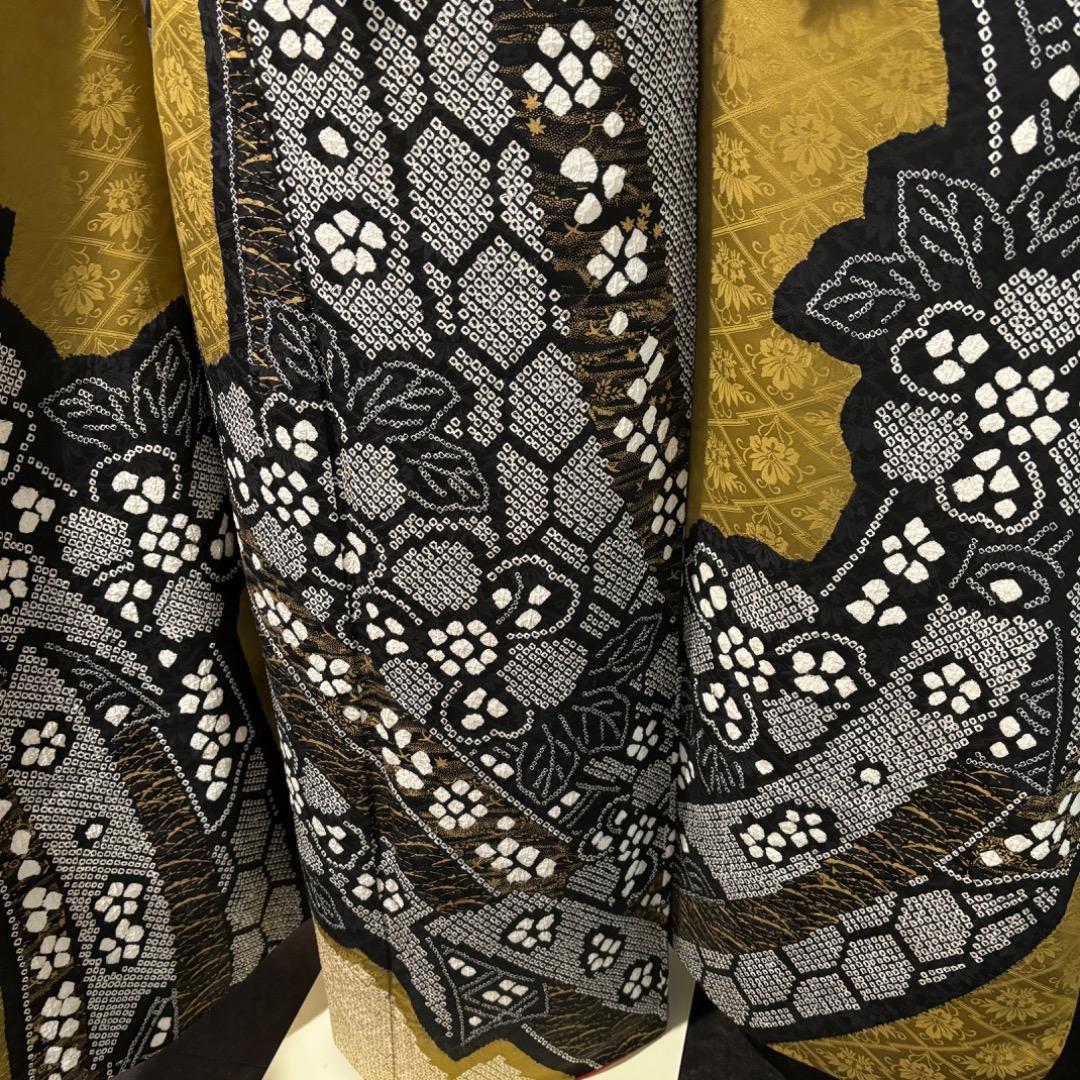 美品　地紋　熨斗　手絞り　金彩　逸品　振袖　フルセット 振り袖