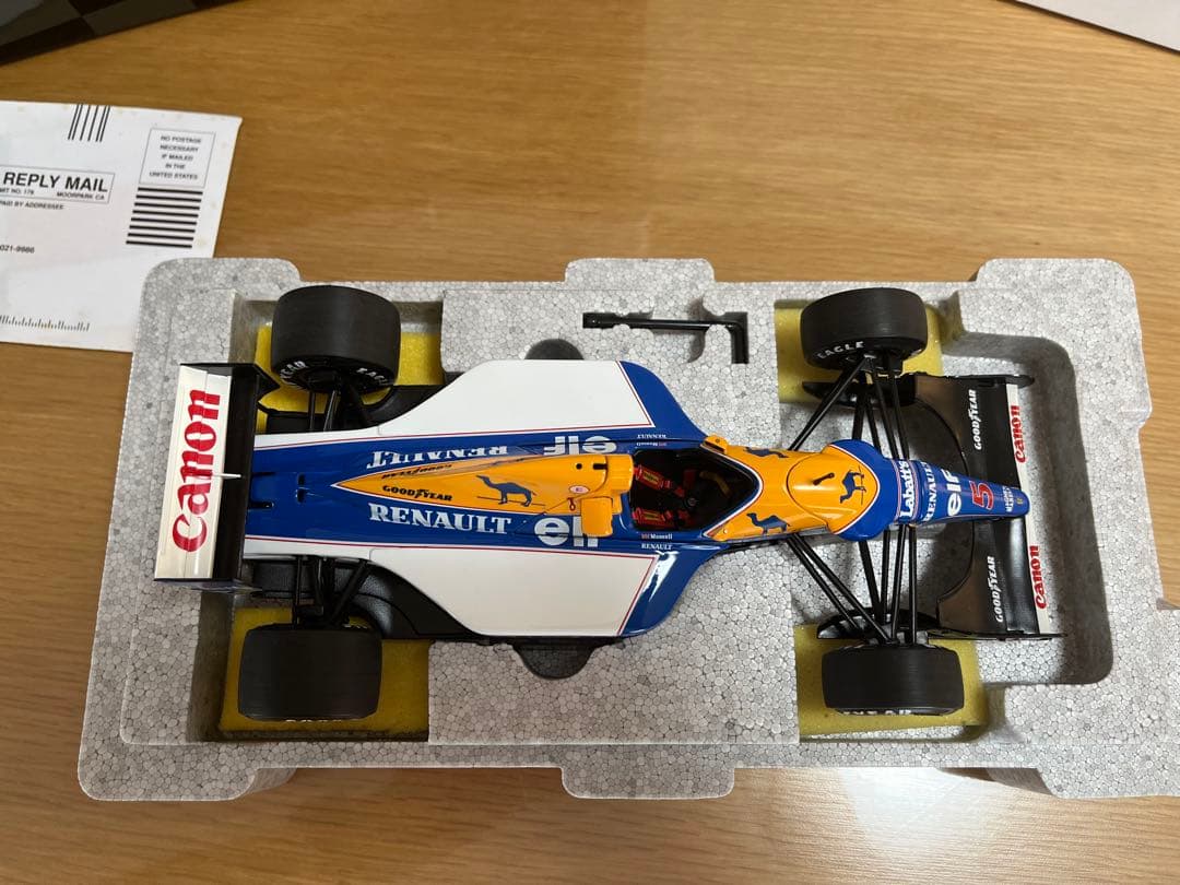 EXOTO 1/18 ウィリアムズ ルノー FW14B #5マンセル
