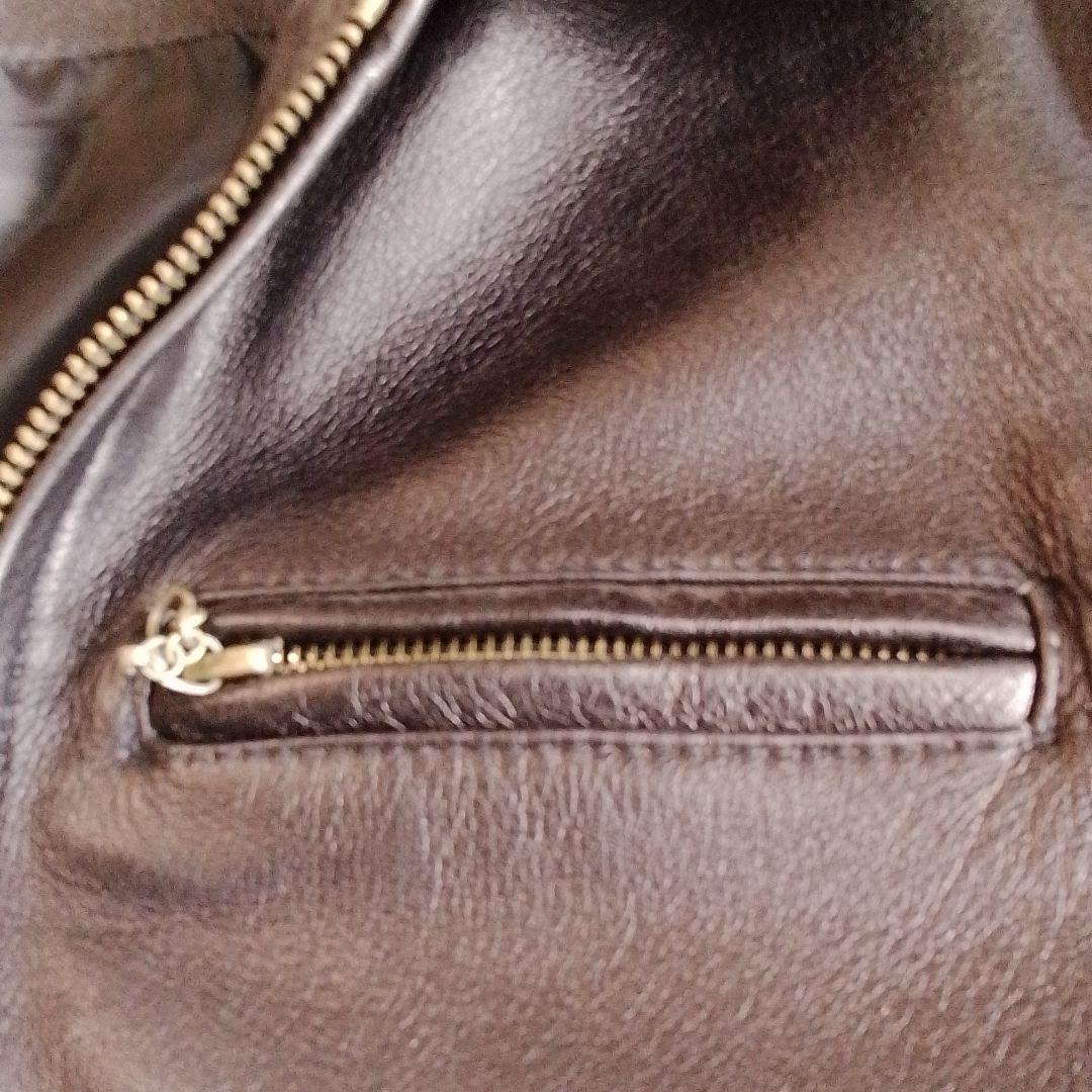 AVIREX シングルライダースジャケット6141052ブラック　　 （難あり）