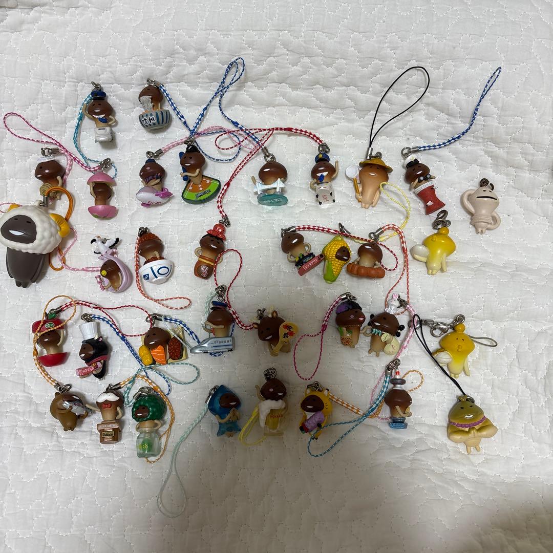 おさわり探偵なめこ栽培キット　ご当地ストラップ ガチャガチャ まとめ売り 35個