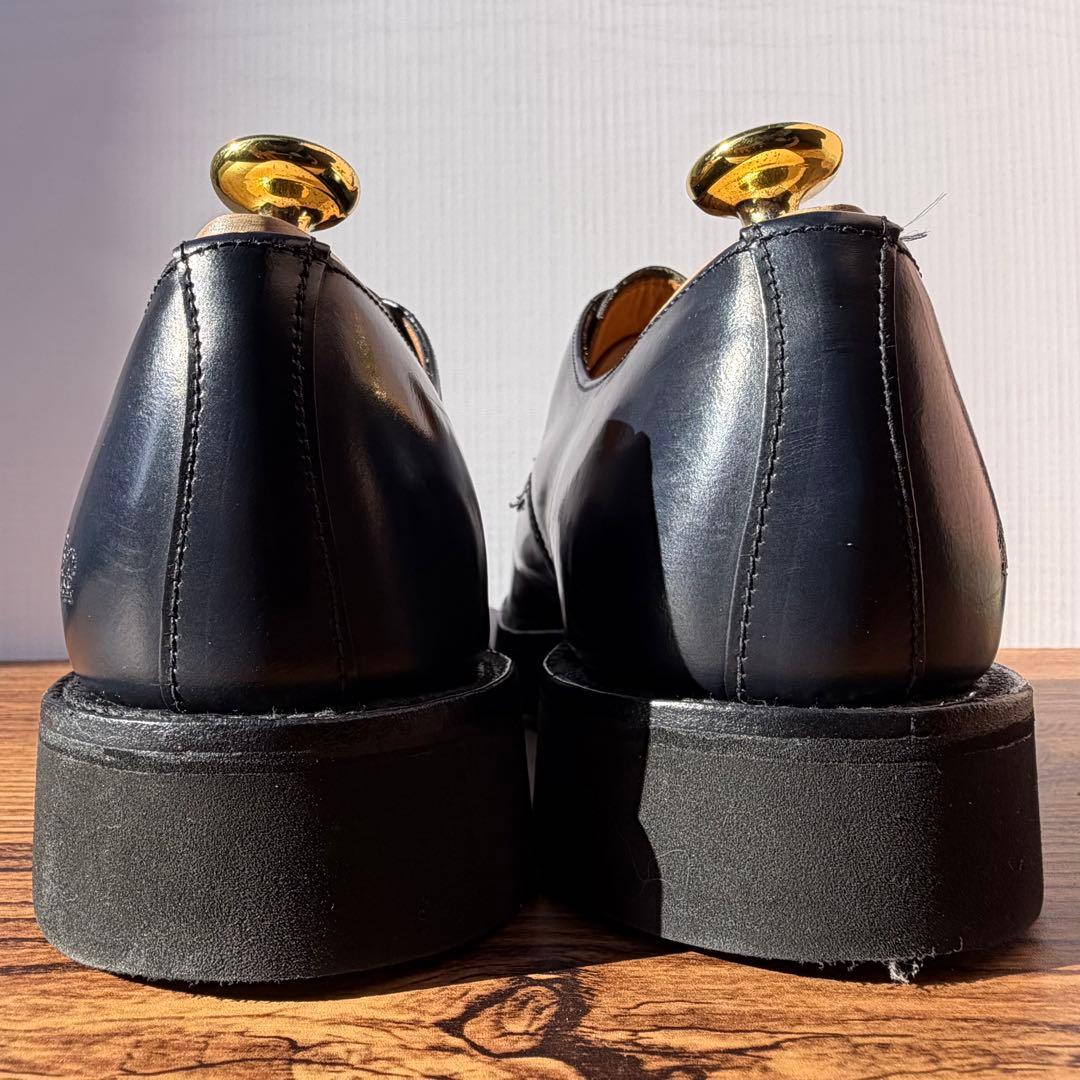 SANDERS サンダース ミリタリーダービー UK7.5 ネイビー 外羽根