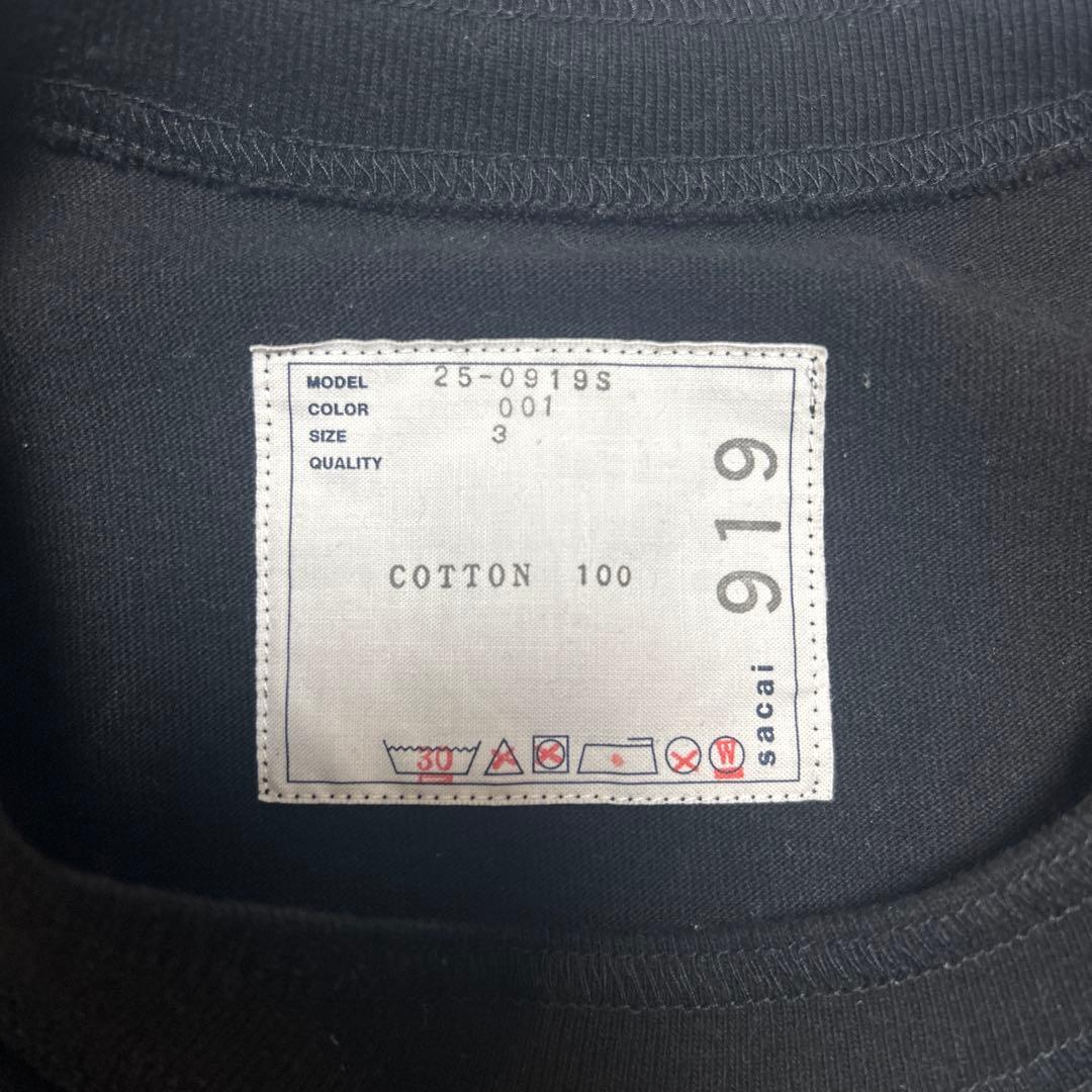 sacai × James Dean 25SS プリントTシャツ（サイズ3)