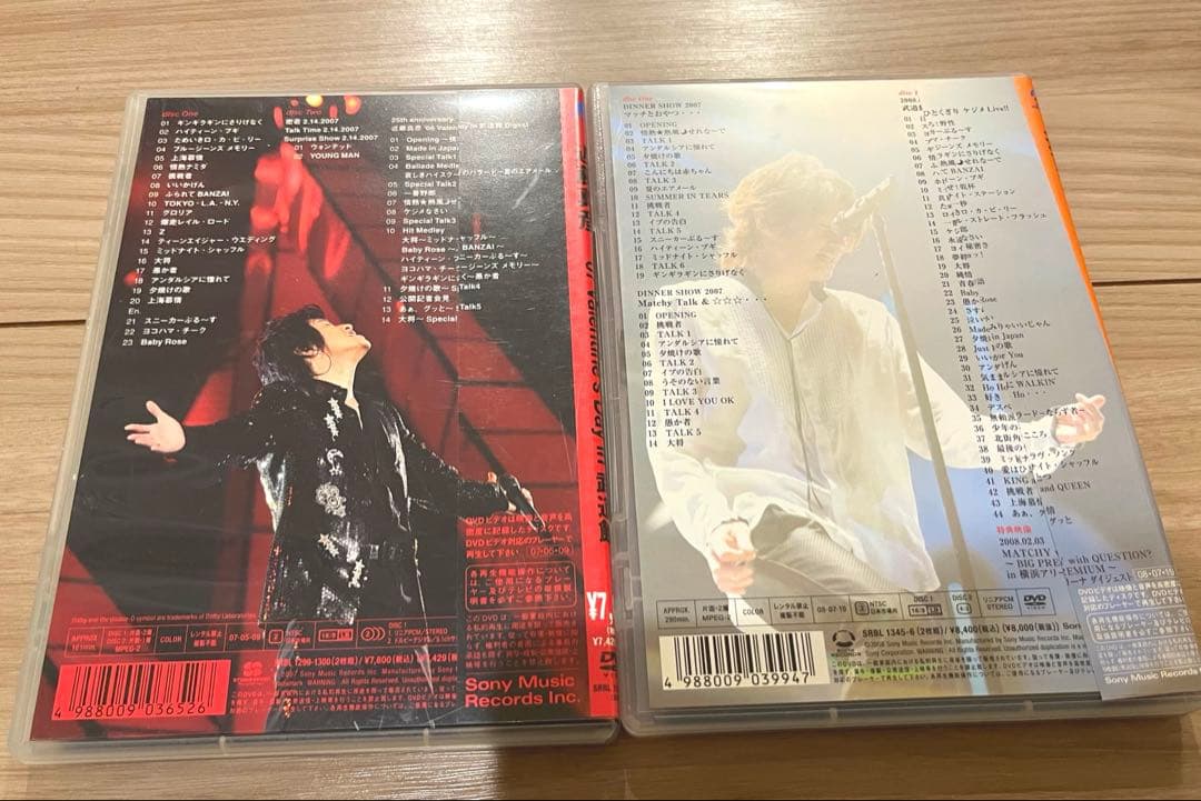 【まとめ売り】　近藤真彦　ライブDVD 2枚
