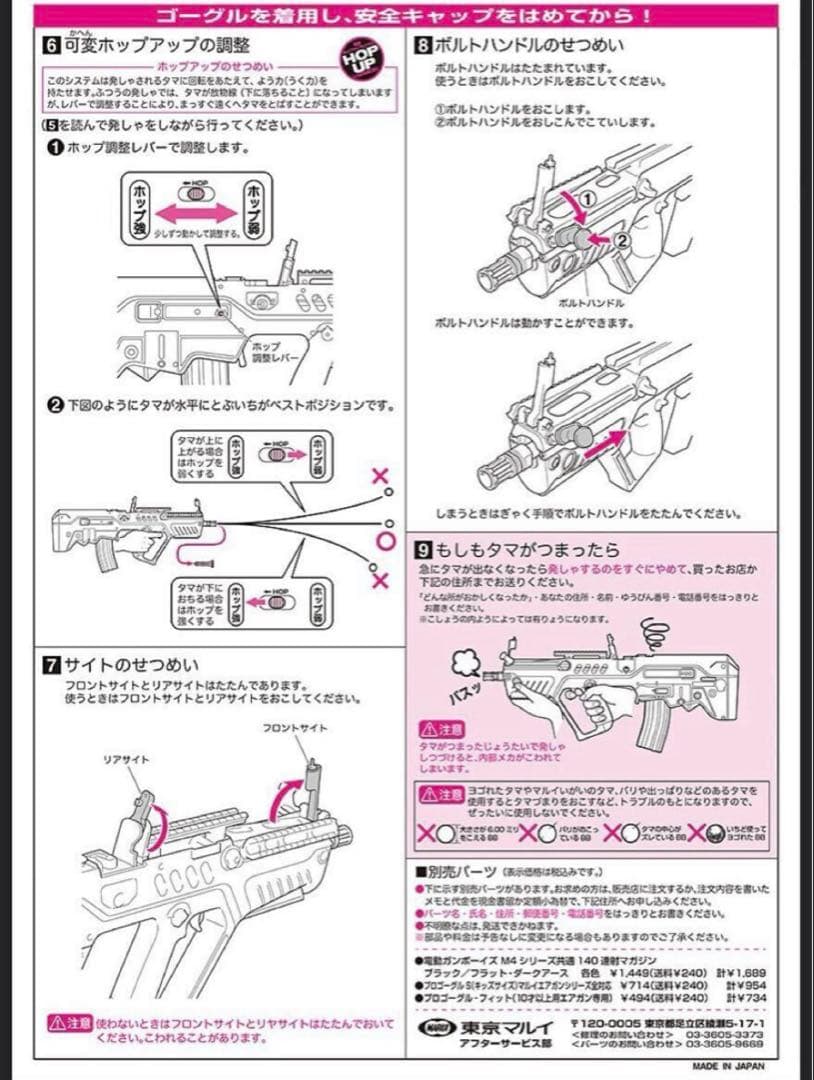 未使用　東京マルイ カスタム品　タボール21・コンパクト　高耐久　金属ピニオン