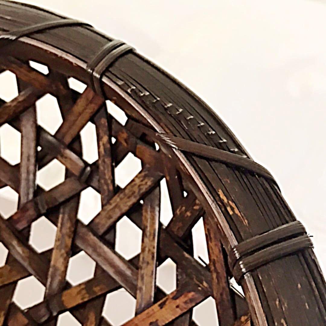 虎斑竹 盛り籠 中