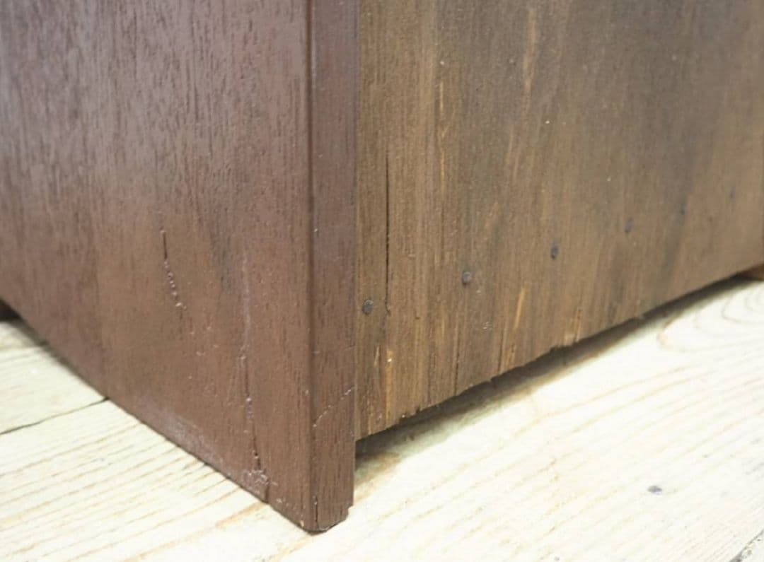 1050 ヴィンテージ　ラワンのチェスト　収納棚　書類ケース　引き出し　レトロ