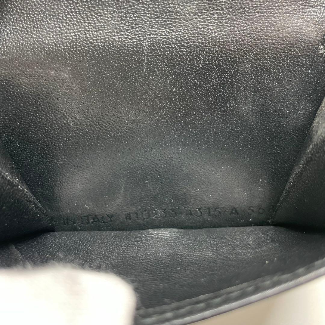 も*☆様 BALENCIAGA グリッターシルバー 三つ折り財布