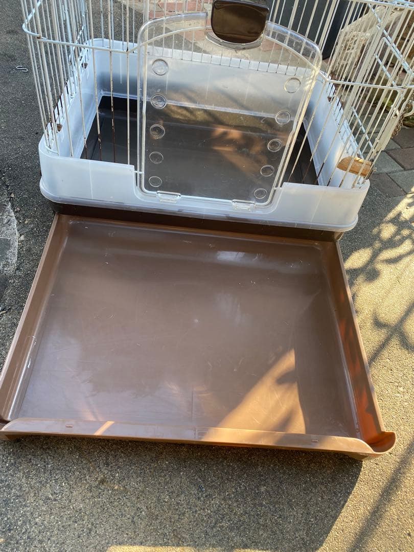 小動物用ケージドアとトレイ