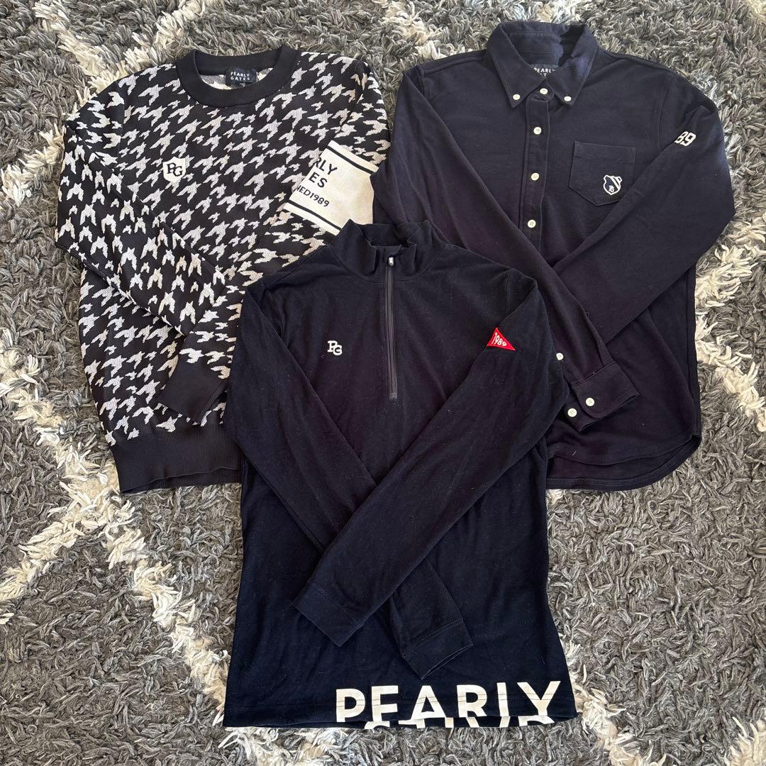 【送料込】パーリーゲイツ　PEARLY GATES ウエア3点セット