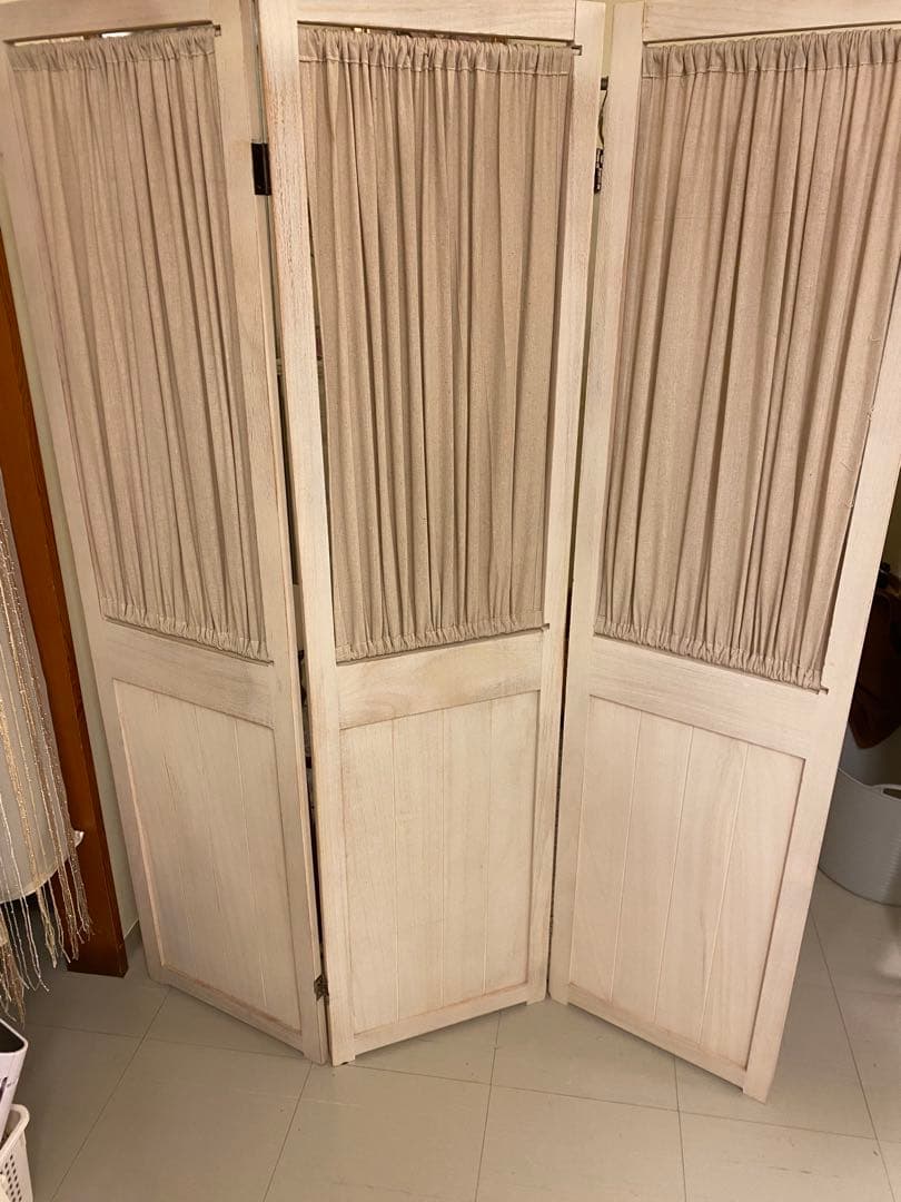 シャビー　おしゃれナチュラルパーテーション　間仕切り