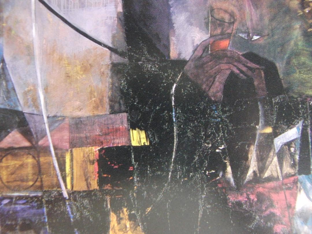 鶴岡義雄、【HARMONY】、希少な額装用画集より、新品額装付