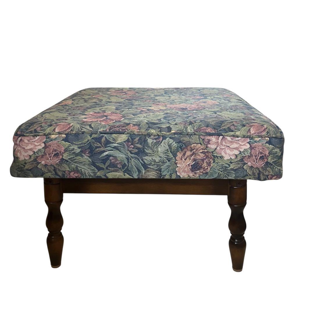 ✨【美品】✨　カリモク　オットマン　コロニアル　レトロ