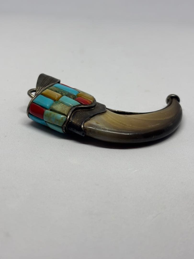 インディアンジュエリー Silver 925 熊爪 ターコイズ 系