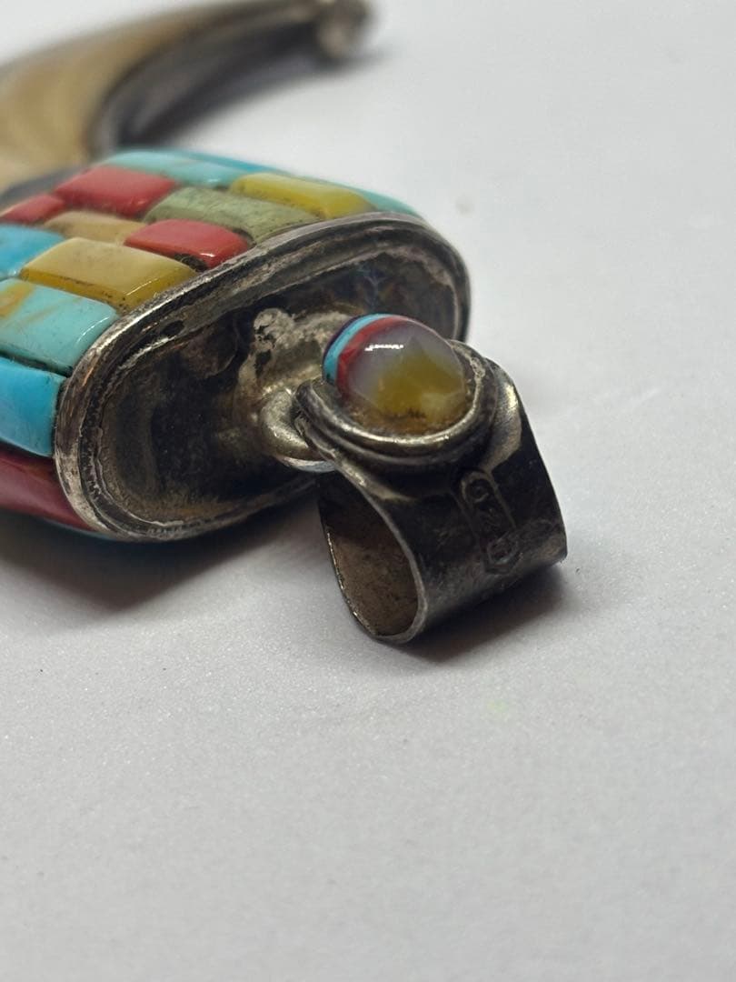 インディアンジュエリー Silver 925 熊爪 ターコイズ 系