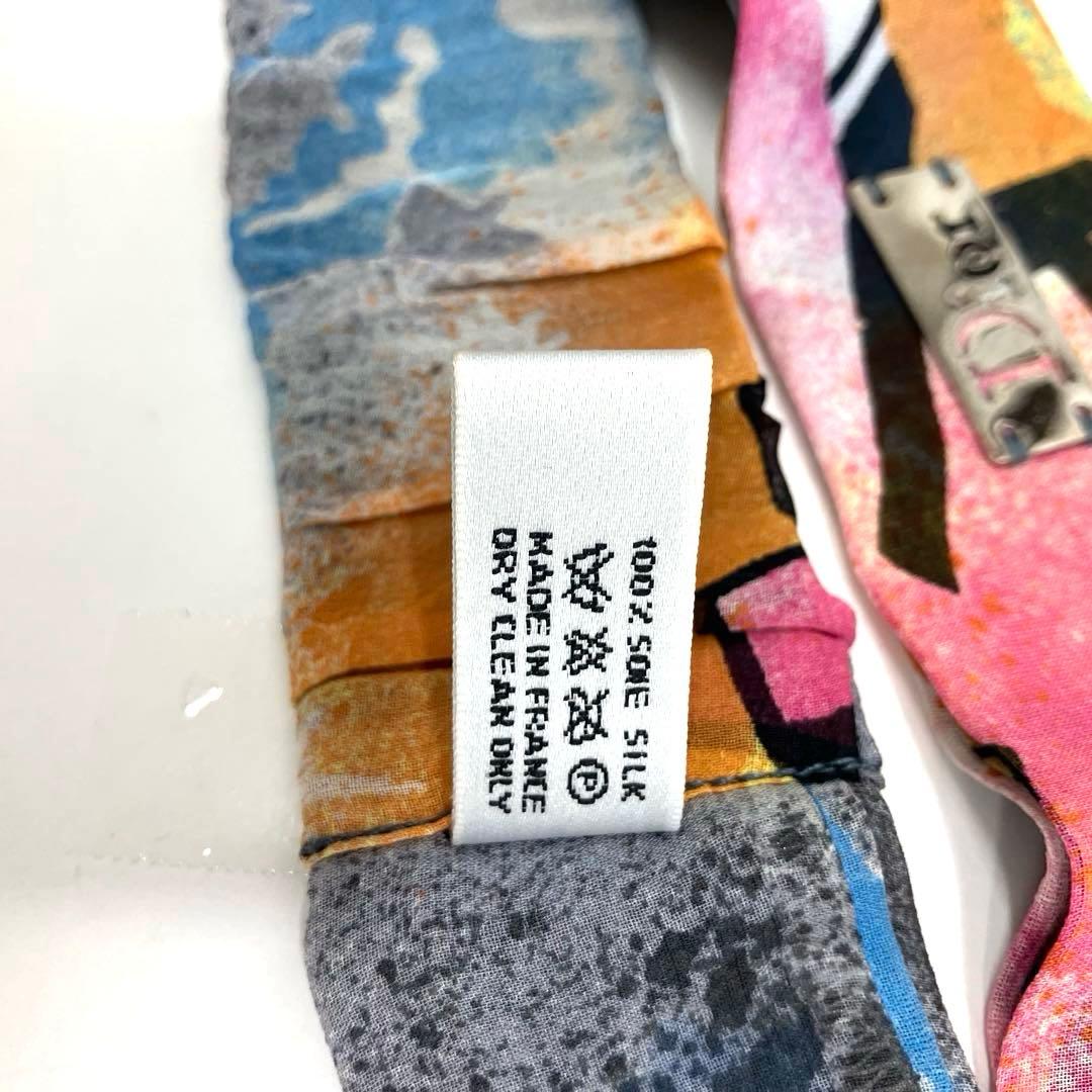 ディオール ガリアーノ期 カラフルヘアバンド バンダナ