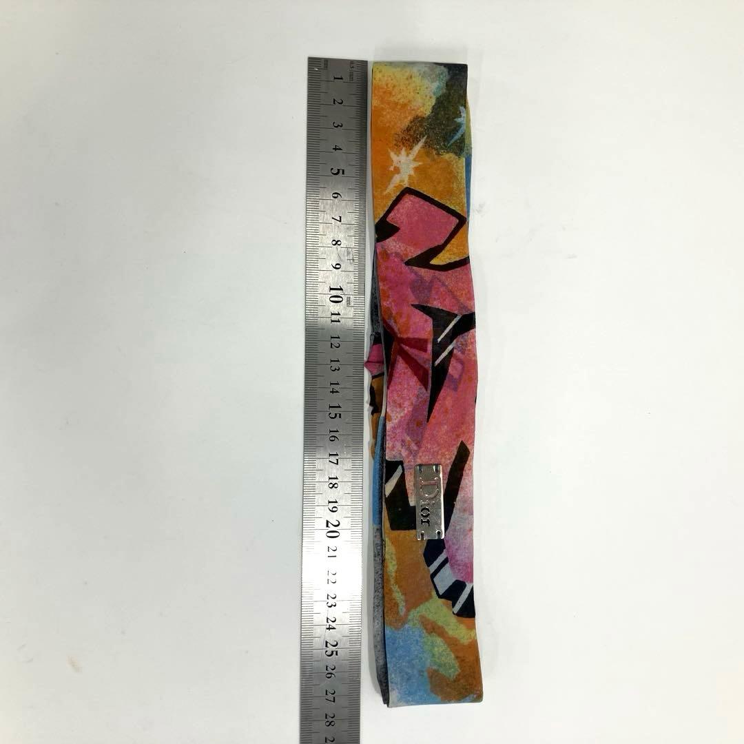 ディオール ガリアーノ期 カラフルヘアバンド バンダナ